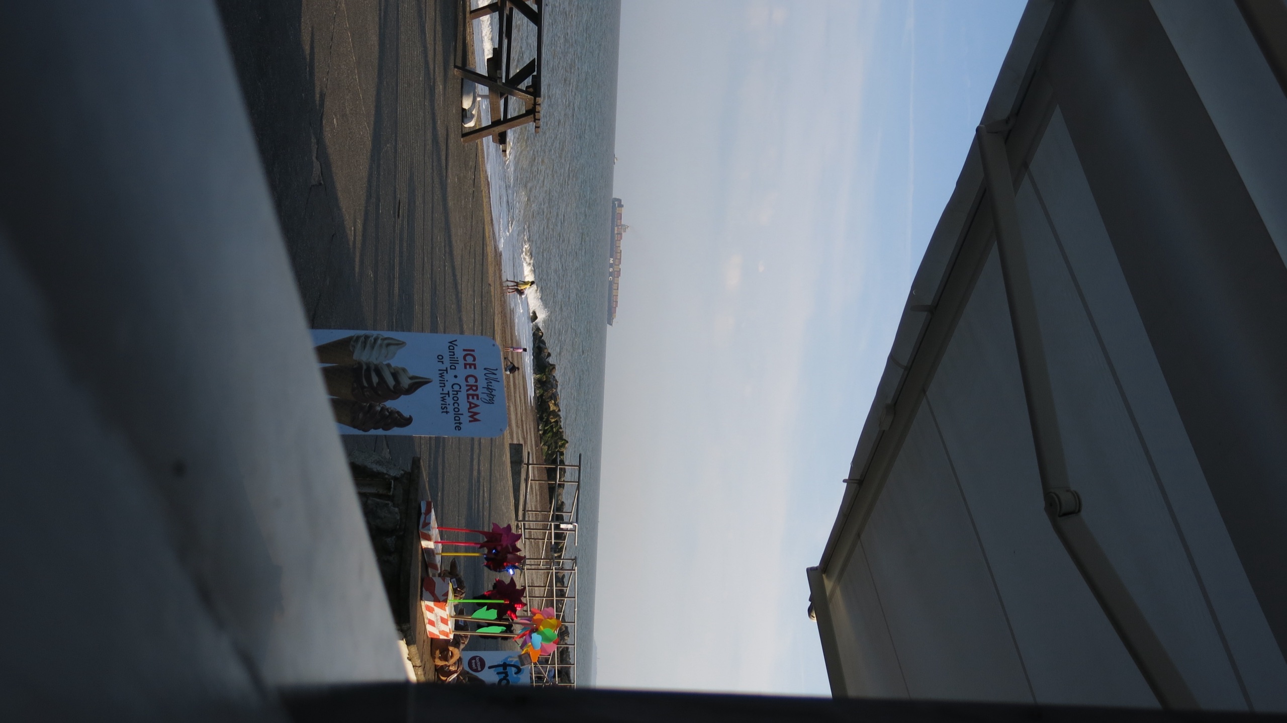 Ocean Boulevard kiosk overlooking the seafront